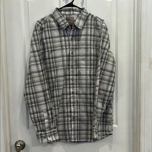 5.11 Tactical, size Large, White with gray and black plaid.